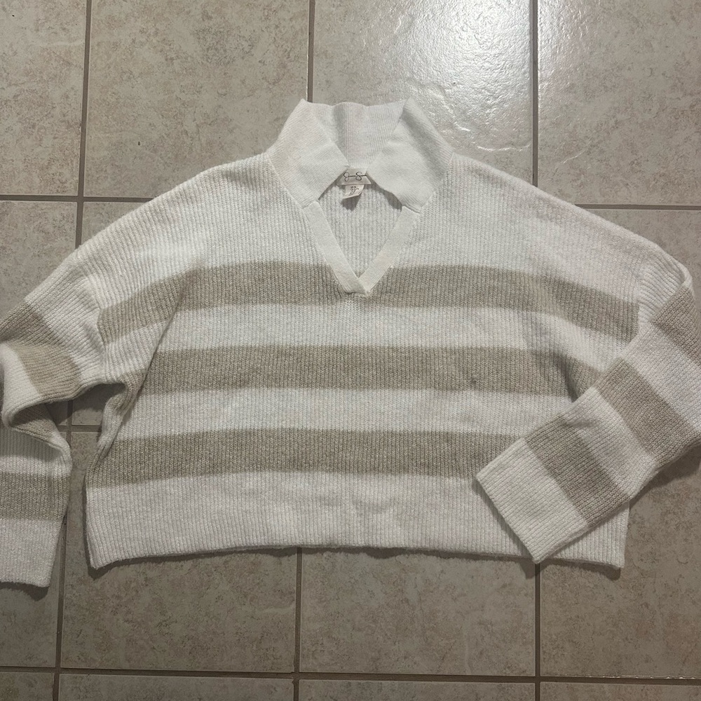 Jessica Simpson Ivory Knit Top